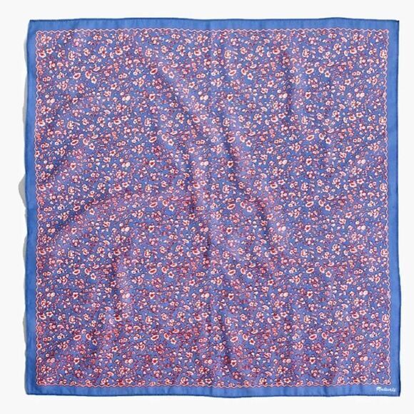 New!‎ Madewell Bandana: Hermitage Blue Multi - Picture 2 of 7
